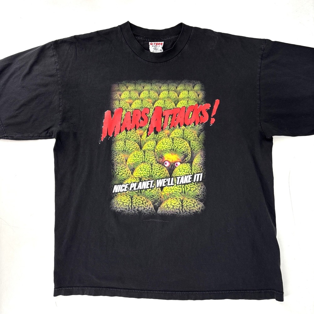 Vintage Mars Attack! Movie Promo T-Shirt‎ RARE Size XL